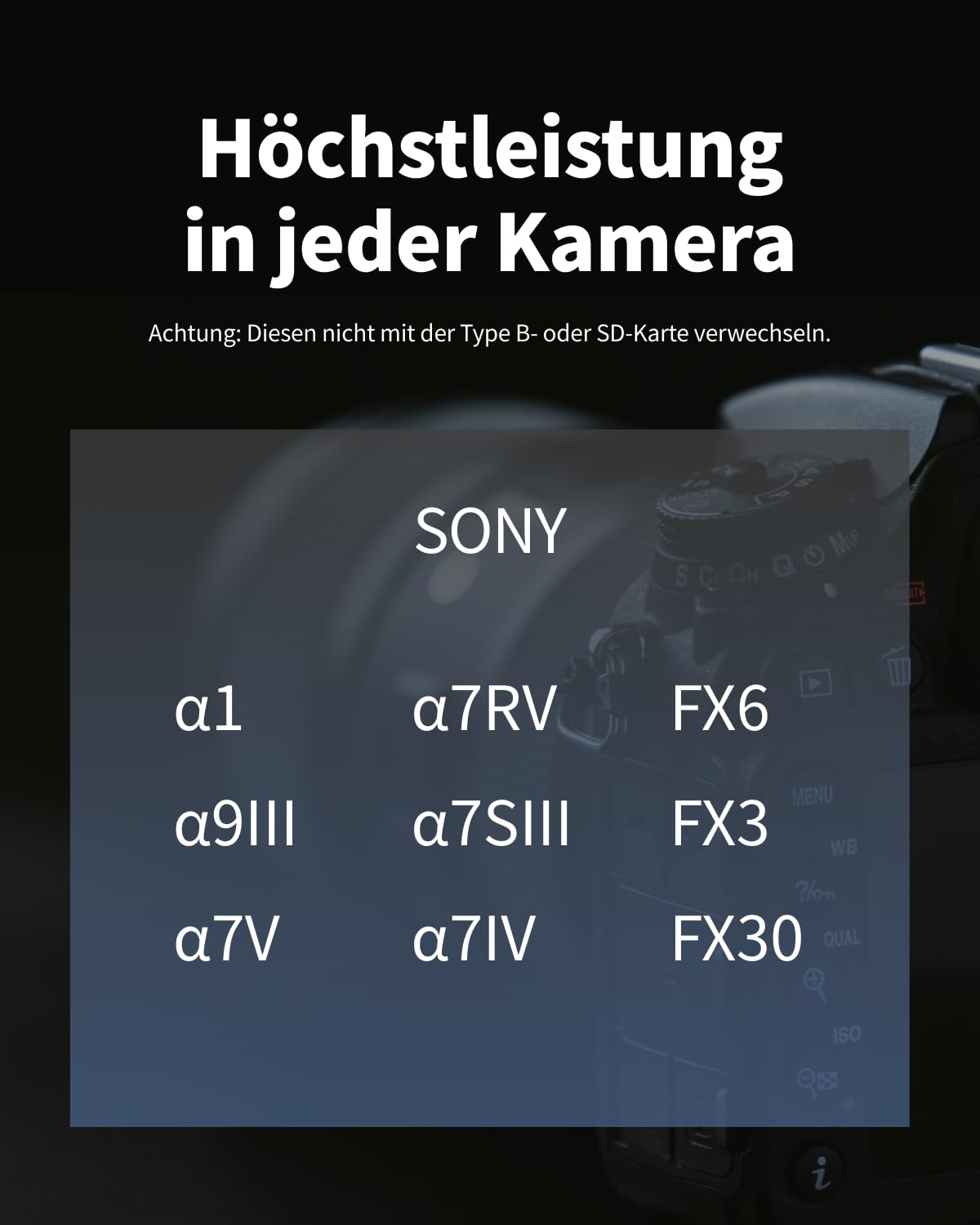 Nextorage CFexpress 4.0 Typ A Karte 500GB, japanische speicherkarte datenspeicher CF Express Type A, Kamera Zubehör für Sony, A2AE NX-A2AE500G