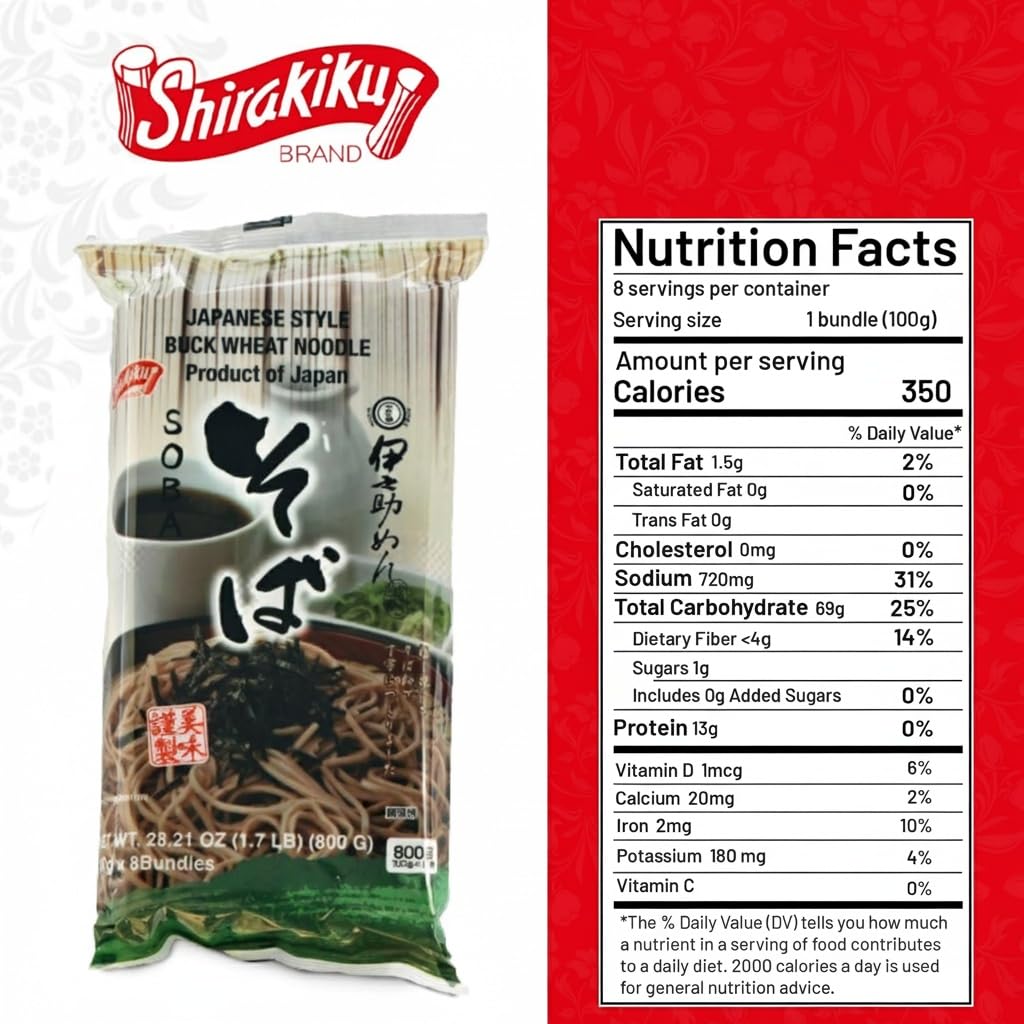 Amazon.com : Shirakiku Style Soba Kisetsuno Mikaku Noodles
