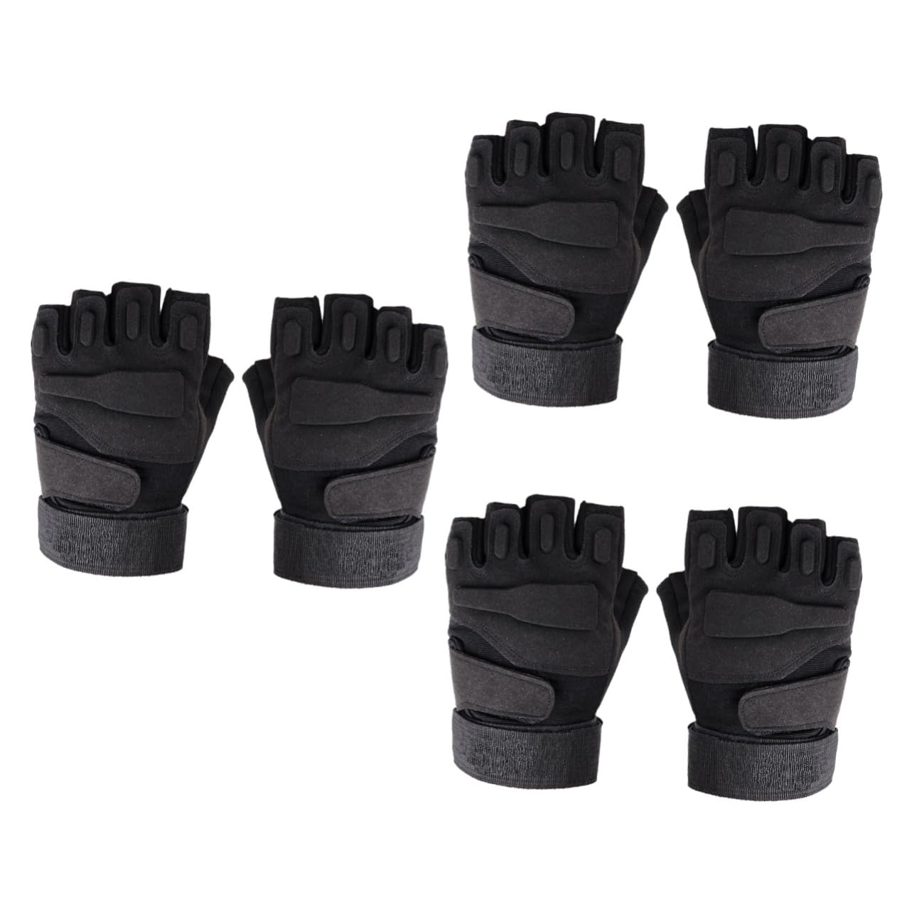 Sosoport 2 Uds Guantes De Bicicleta para Hombre Orejeras para Hombres Guantes Decorativos para Hombre Guantes De Sol Guantes para Hombre Guantes De Dedo Abierto Guantes De Dedo Corto
