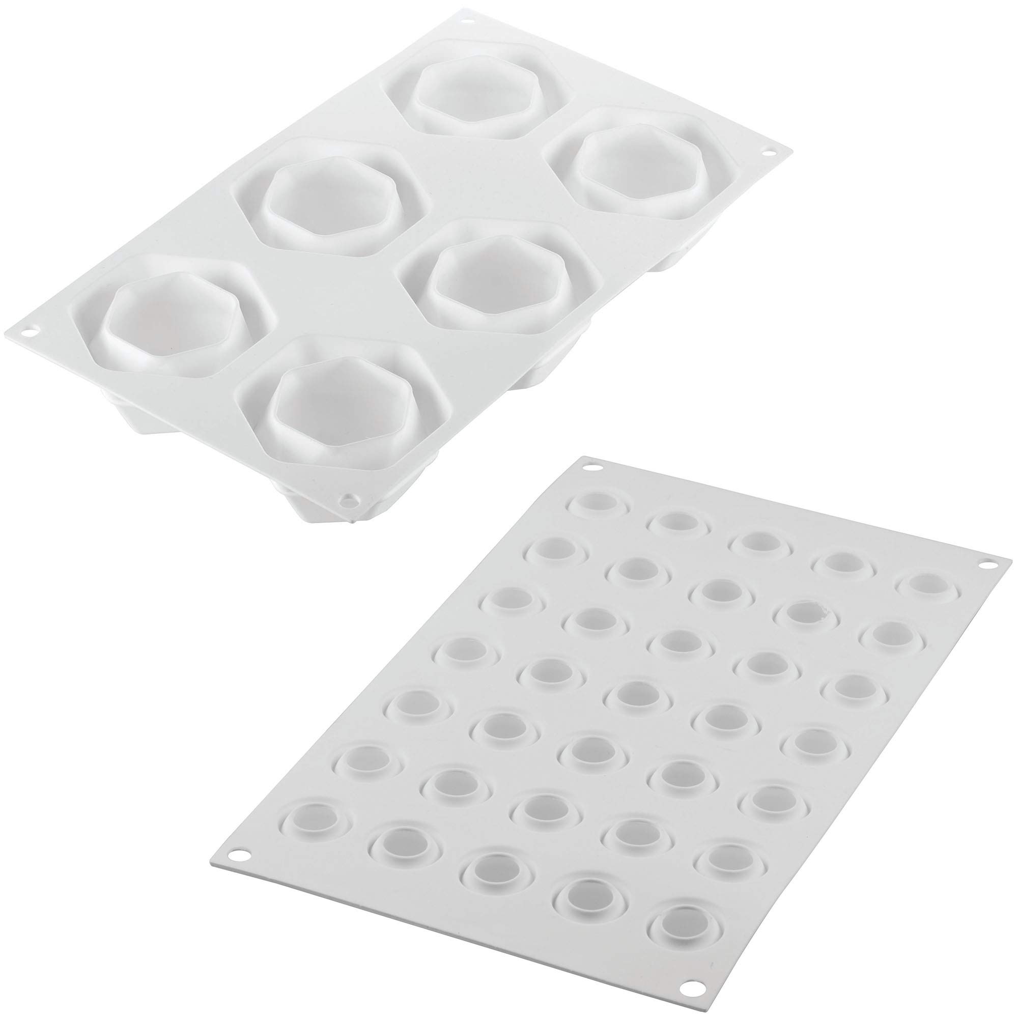 Silikomart Stampi in Silicone per Dolci – Kit Cosmos 105 - Accessori Professionali per Cucina e Pasticceria - Stampini Monoporzione per Dolci Forno