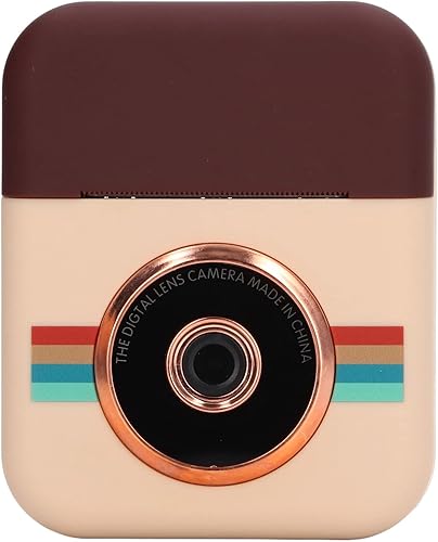 Cámara de impresión instantánea para niños, cámara instantánea HD de 2.4 pulgadas 1080P con impresión fotográfica HD con 6 rollos de papel de