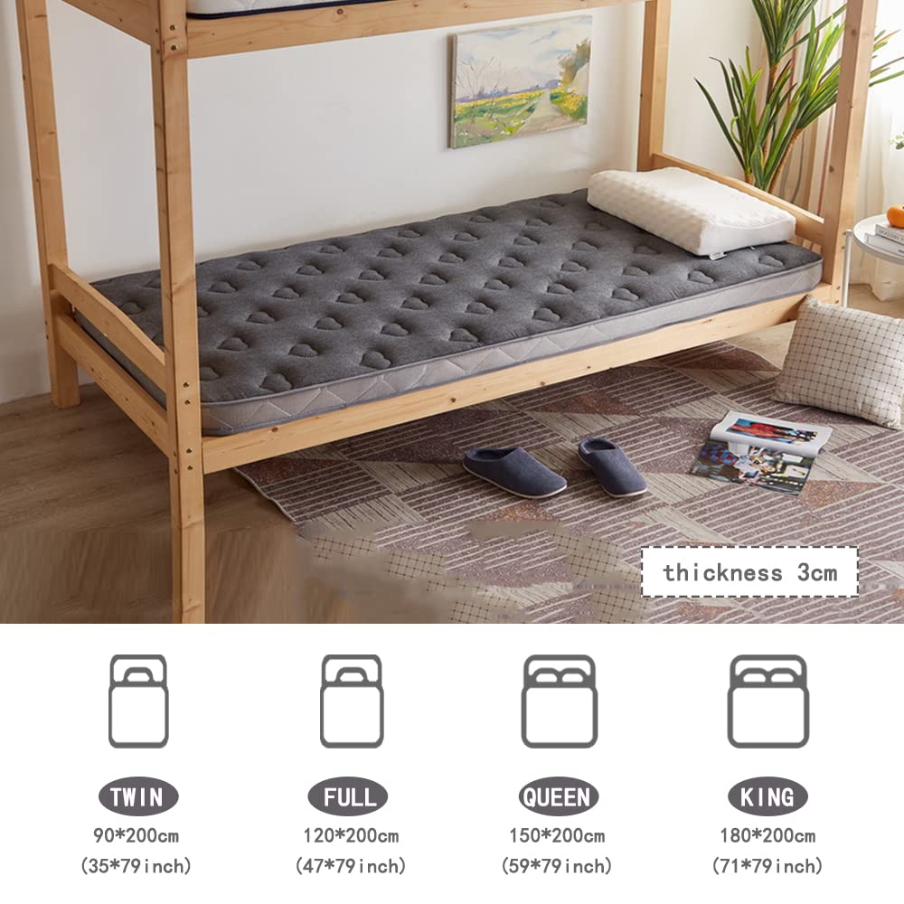 Tatami Matras Futon Matrastopper Zachte Dikke Opvouwbare Matraspad voor Studentenslaapzaal Thuis Bed Als Gasten Slaapmat Futon Matras Vloer Matras H 140 x 200 cm