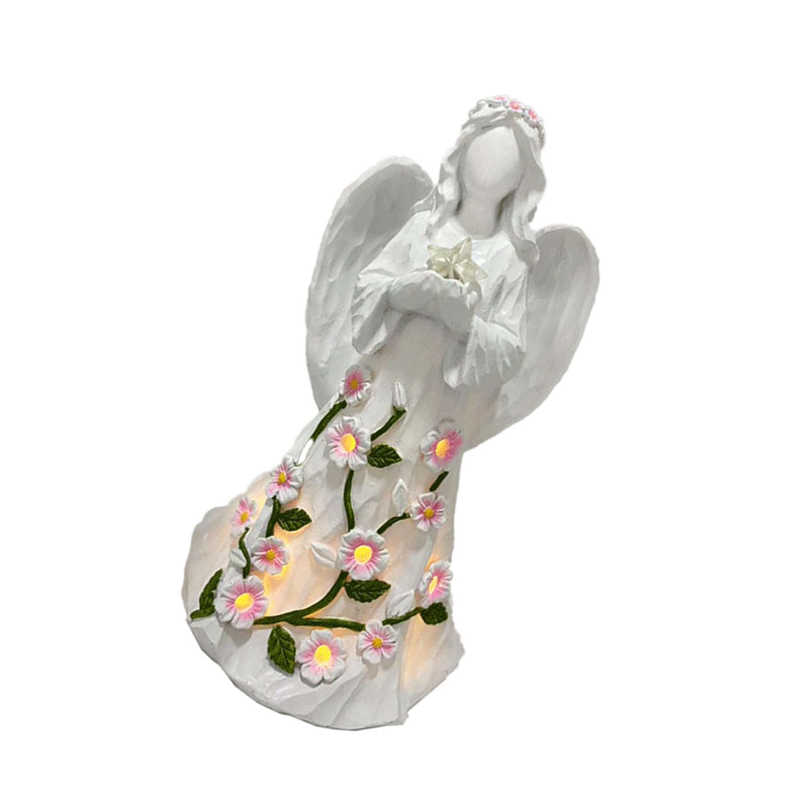 Lampada da scrivania Decorativa con Statua in Resina Guard Angell