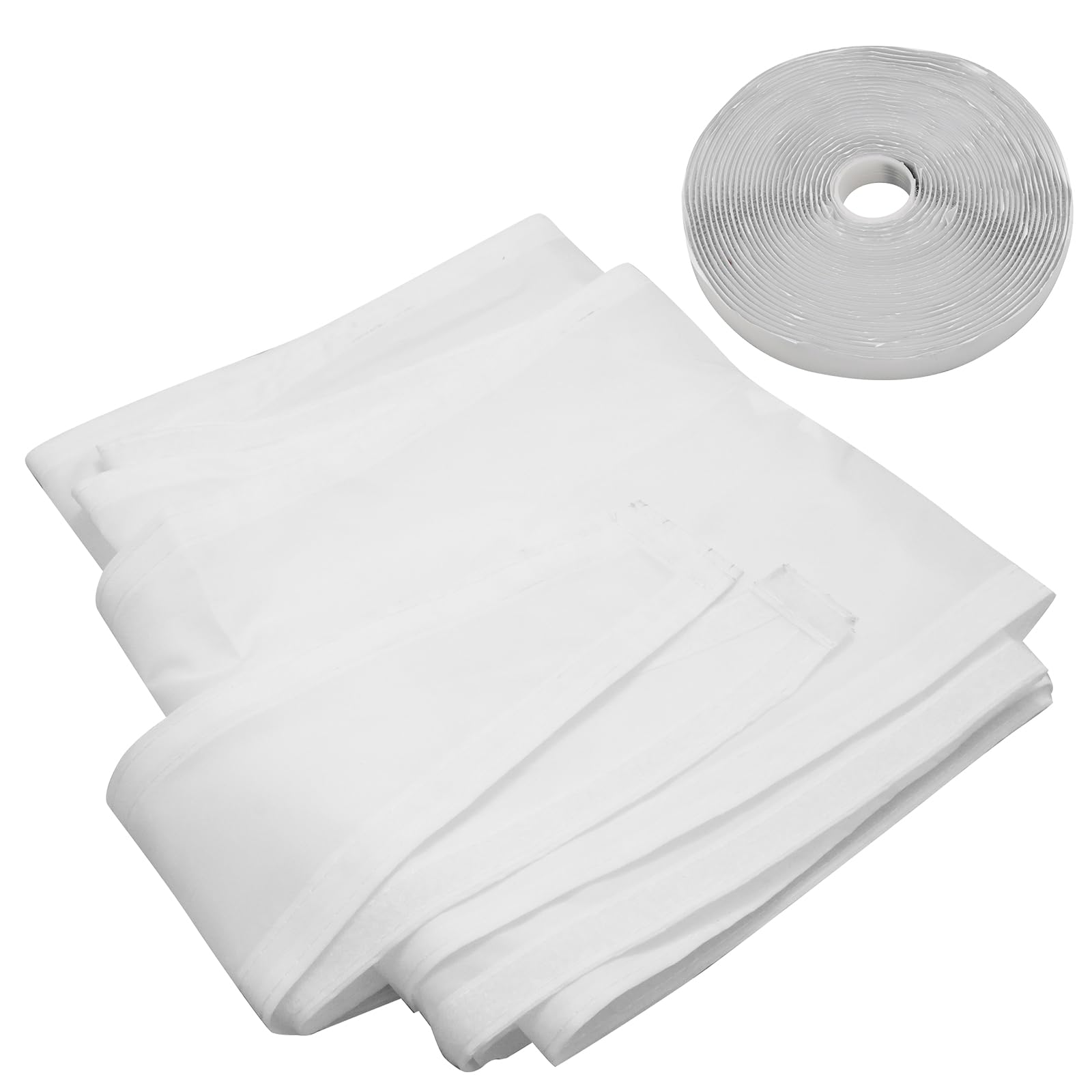 Hoypeyfiy 400 cm White Hot Air Stop Air Conditioning Window Seal, Suitable for Tumble Dryers Exhaust Dryers