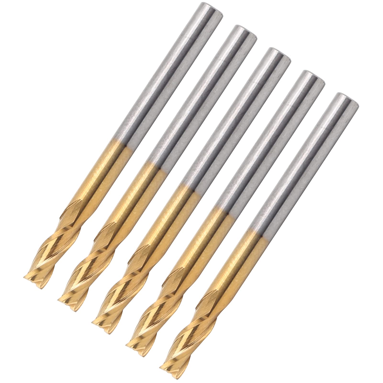 5pcs 3-Flute Flat Milling Cutter Tungsten Steel Cutting Tools 3.175X3.175X8X40