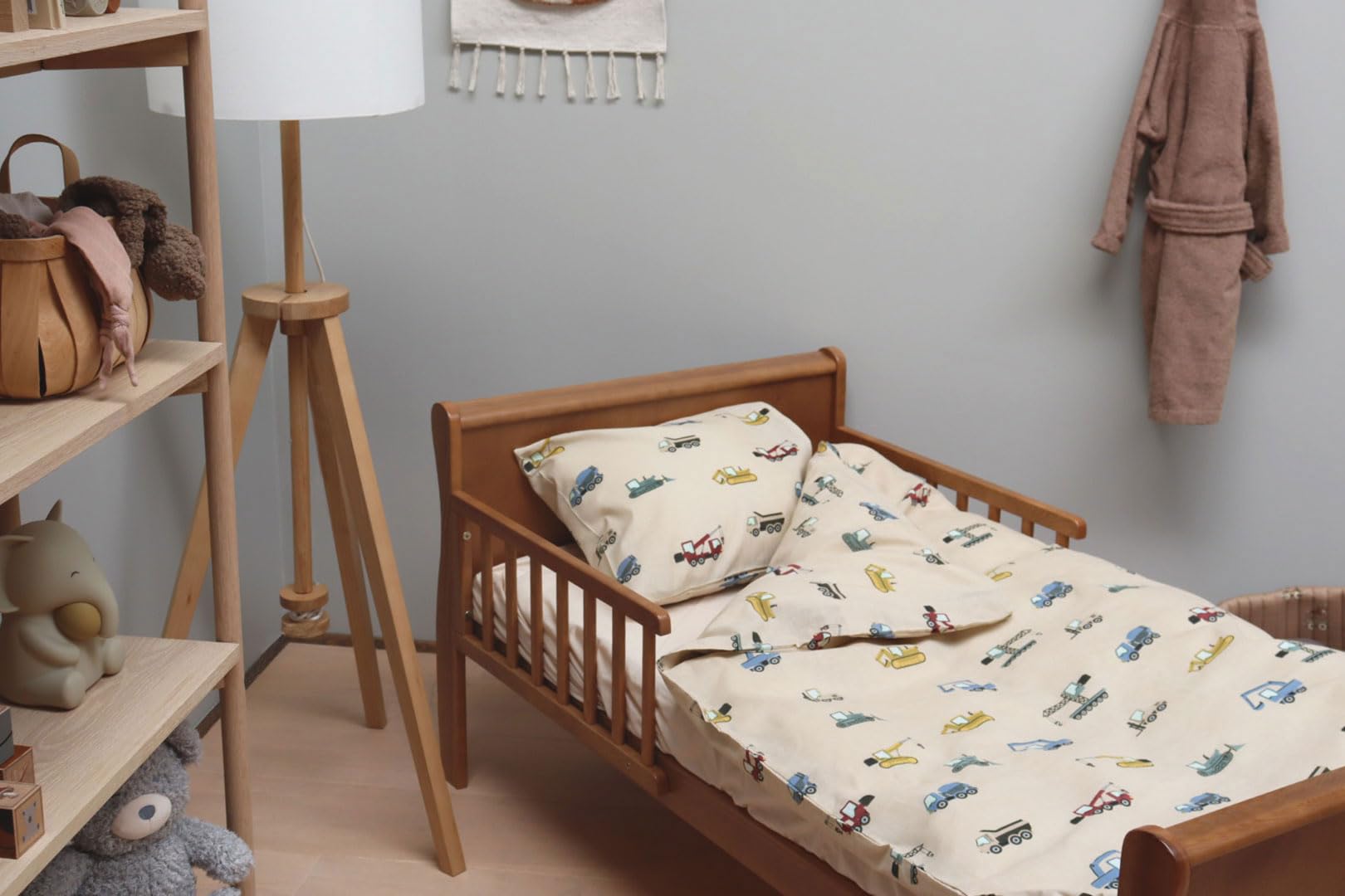 Feuerwehr Bettwäsche Set Für Kinder - 100% Baumwolle Mit Feuerwehrauto Motiven