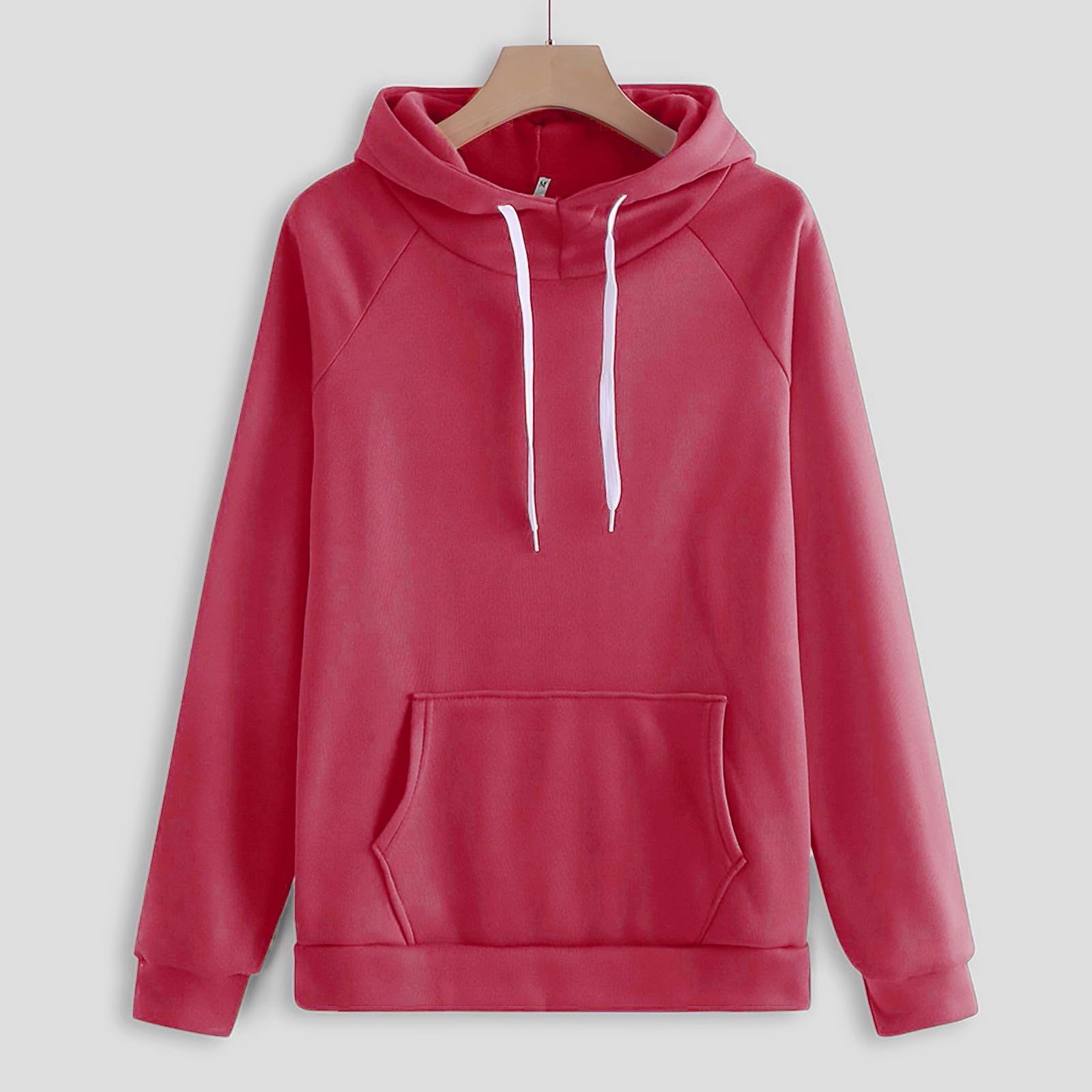 Tenue de loisirs pour femme - Ensemble pyjama côtelé - 2 pièces | Sweat à capuche à manches longues et longue taille élastique, pantalon de loisirs, pyjama avec cordon de serrage et poches