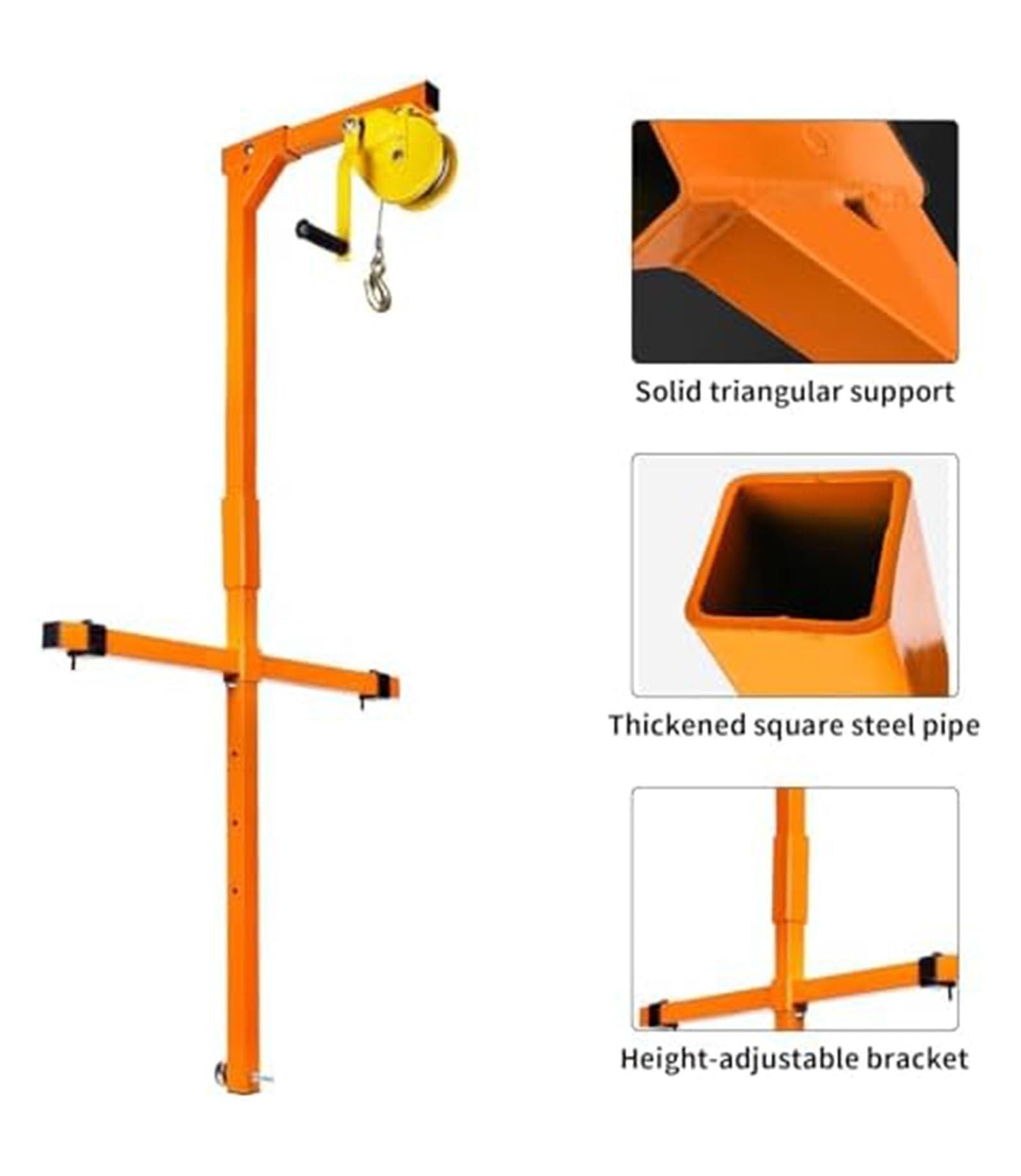 Monterkzeug - Monterkzeug per aria condizionata con sollevamento e verricello manuale, capacità 150 kg, ideale per installatori e professionisti e strumento affidabile