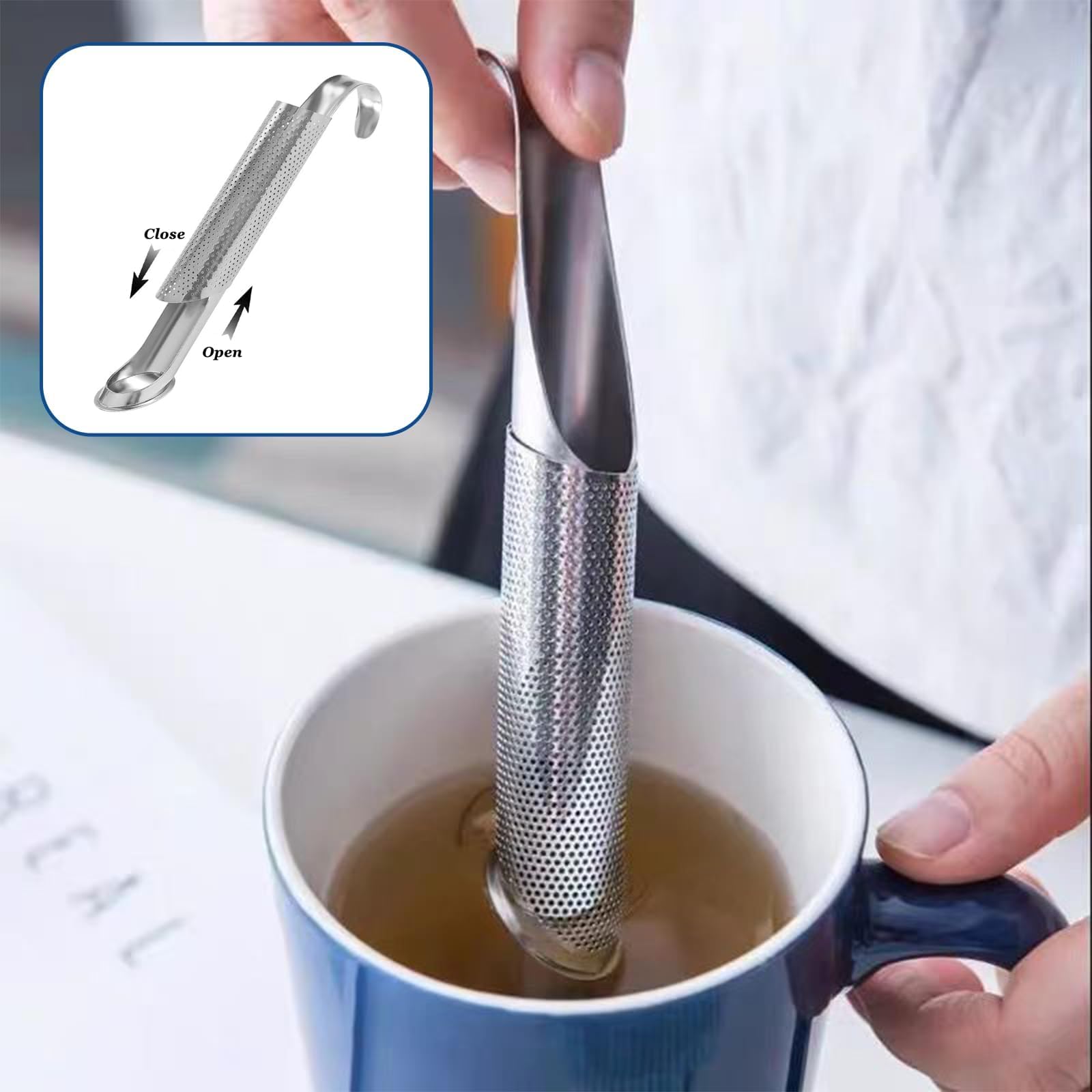 Tsathoggua Stainless Steel Tea Strainer, Tea Infuser for Loose Tea Spices, Tea Leaf Infuser, Durable, Easy Clean - Image 4