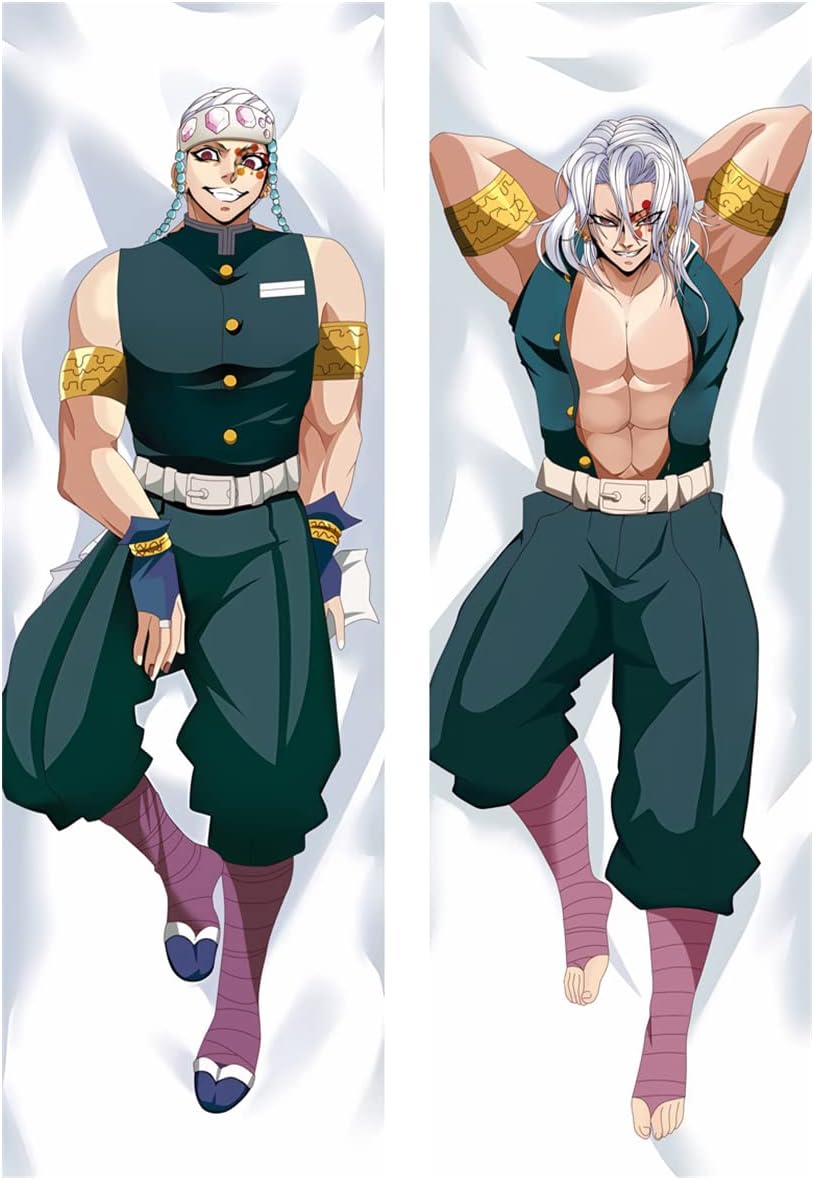 Znosng Demon Slayer Uzui Tengen Body Pillow Case Hugging Pillow Cover