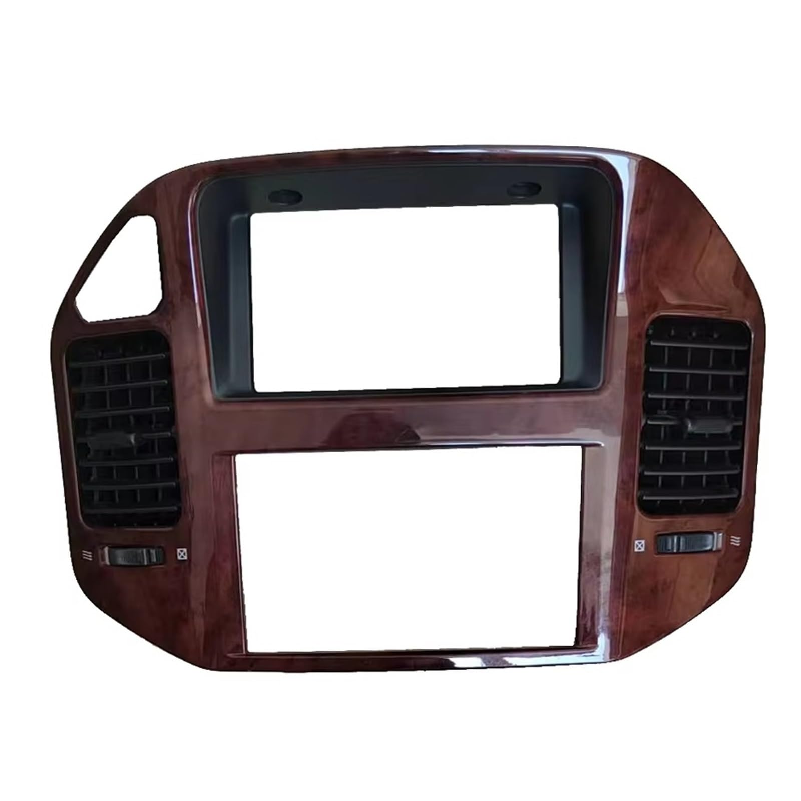 Leryycx Middle Brown Dashboard Compatible With Mitsubishi For Pajero V73 V75 V77 Ac Air Outlet Car Exhaust Vent Console Air Conditioning Vent Frame