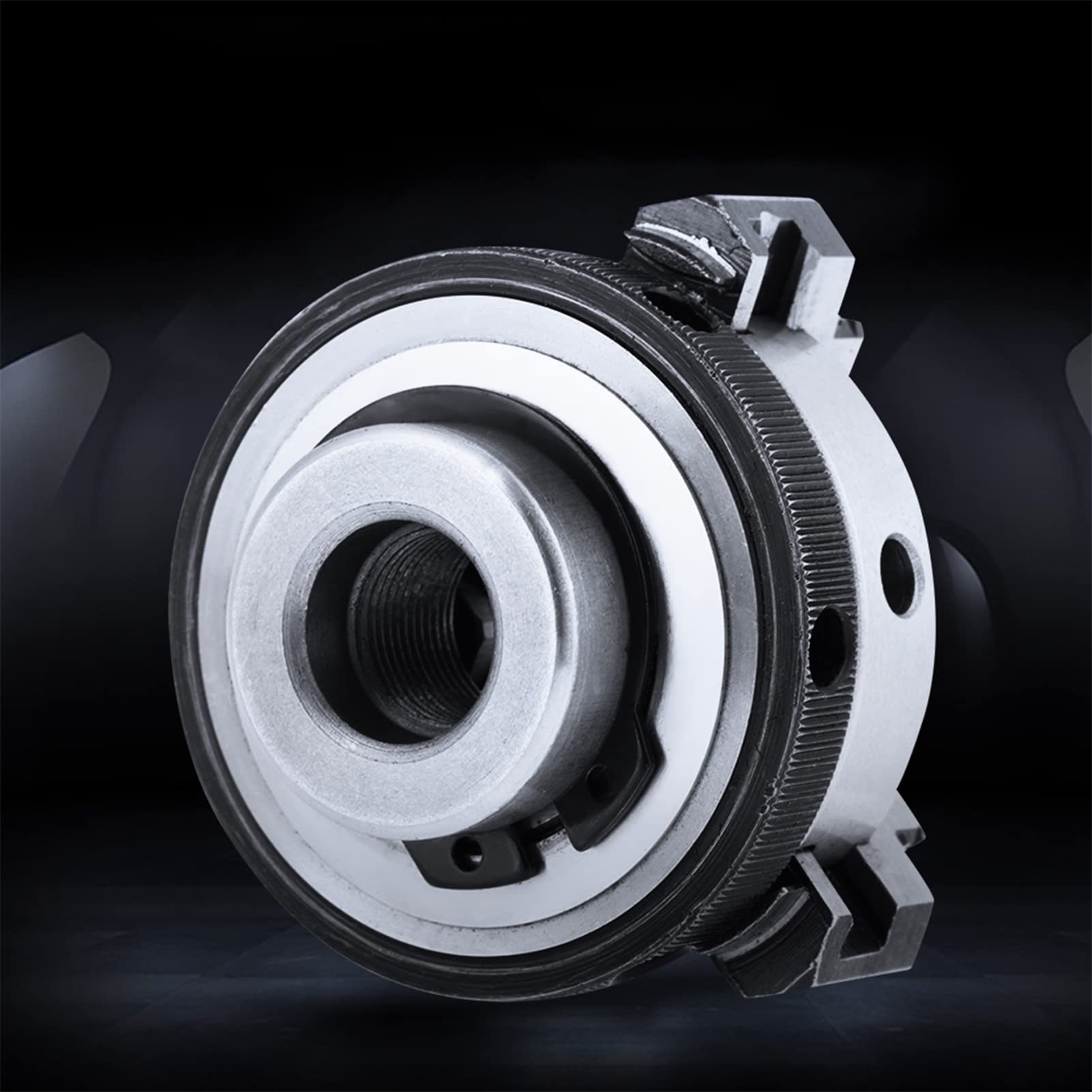 K01-50 Scroll Chuck Mini Woodworking Hand Chuck Szczękowy uchwyt 50mm 1.97"z 3 szczękami i gwintami montażowymi
