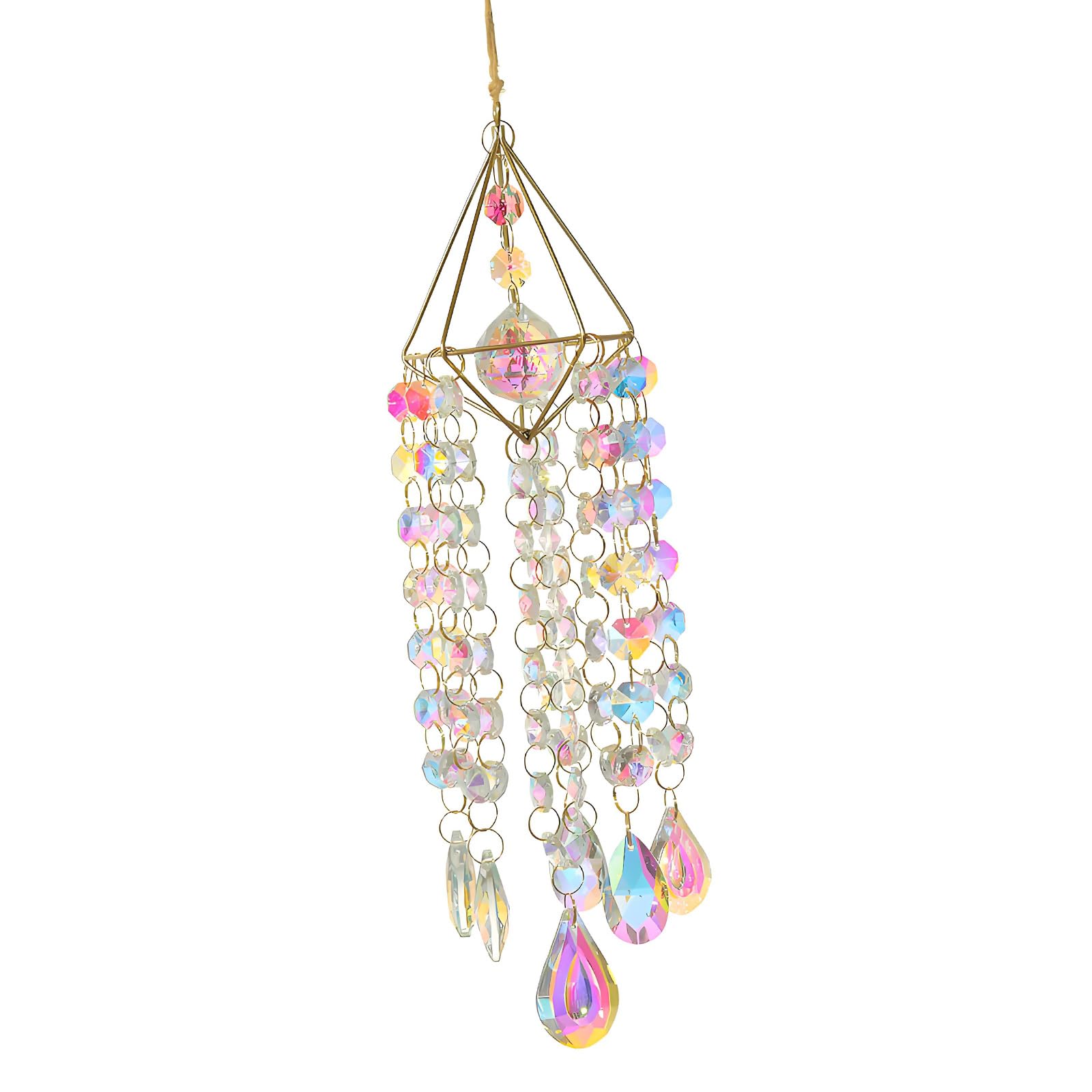 Kalttoy Multicolor Suncatchers Hanging Ornament Crystal Windchimes Window Decorations Pendants For Indoor And Outdoor Use Window Hanging Decors