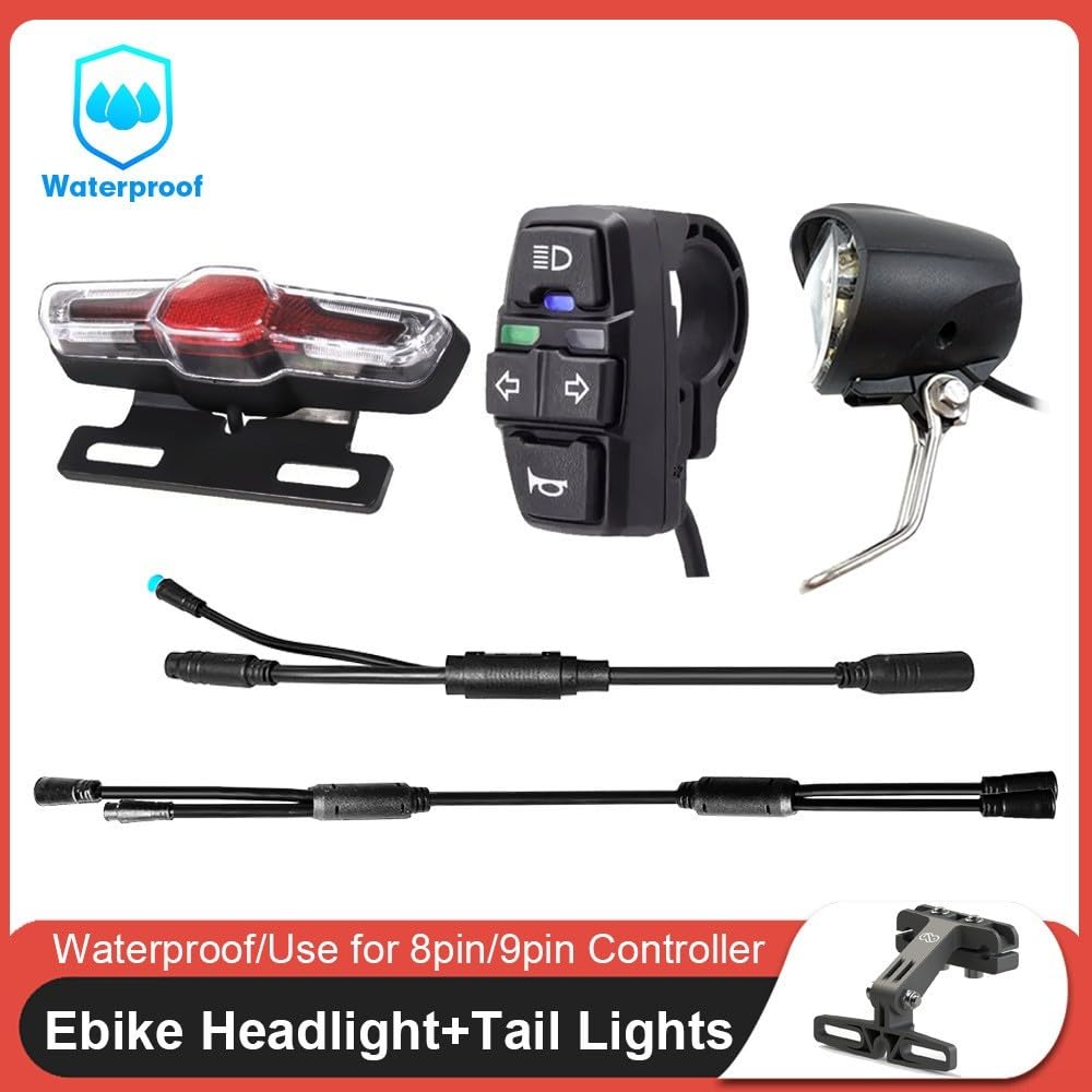 Faros Delanteros y Traseros IPX4 para Bicicleta Faros Delanteros