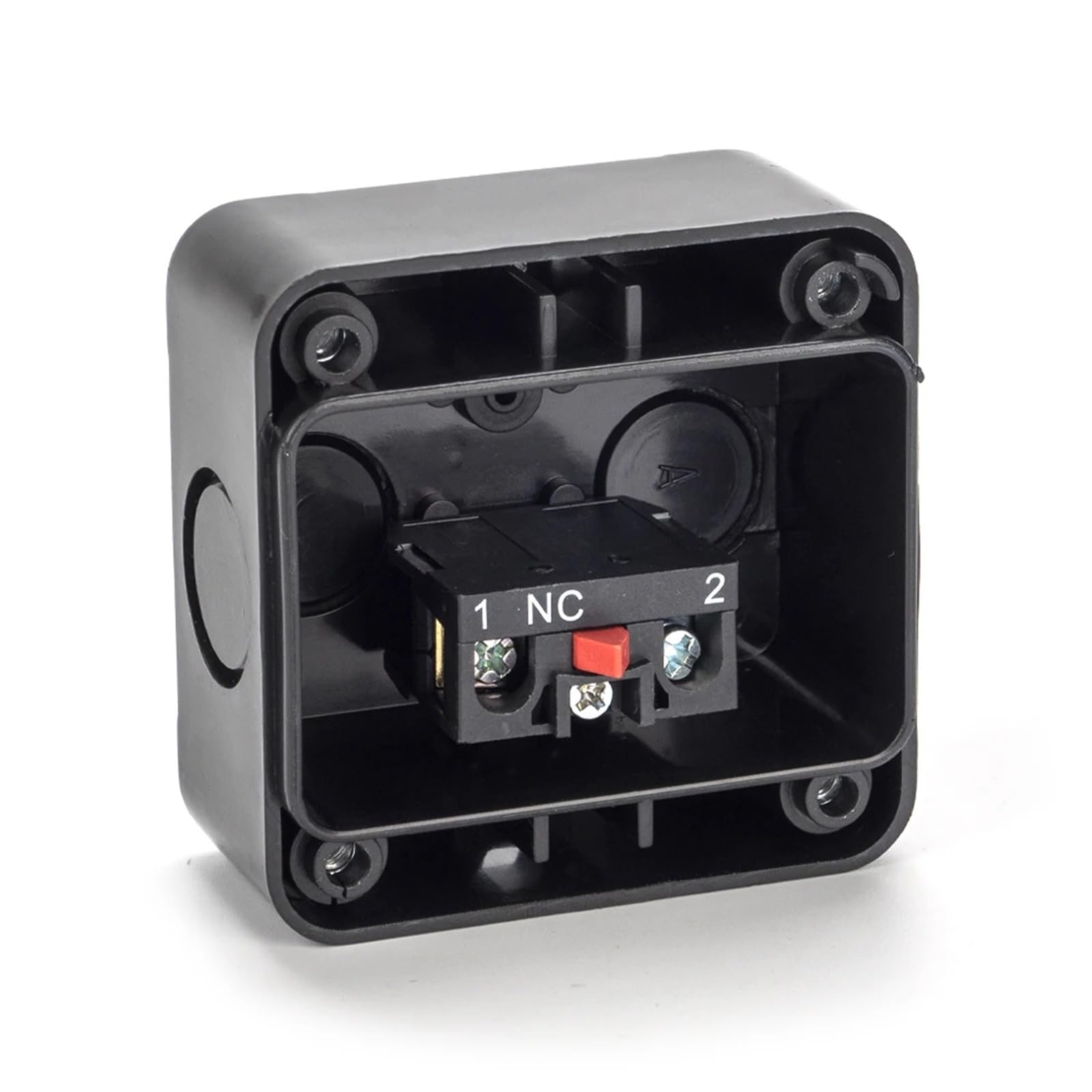 Interruptor pulsador de parada de emergencia con cabezal hongo, caja de control for elevadores, normalmente abierto y cerrado, XAL-J174H29