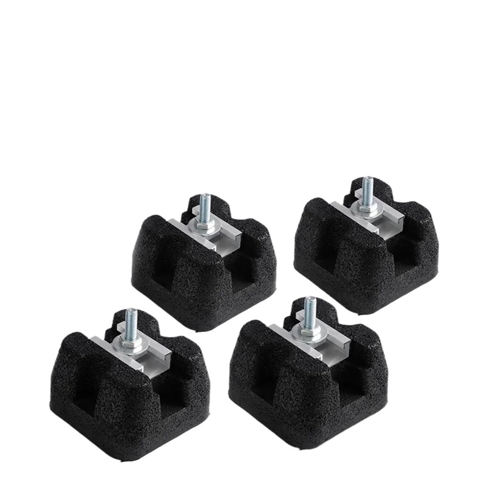HIZON Almohadilla antivibración for Unidad Exterior de Aire Acondicionado | Base de goma for aire acondicionado central con soporte a prueba de humedad, absorción de impactos universal(4pcs B)
