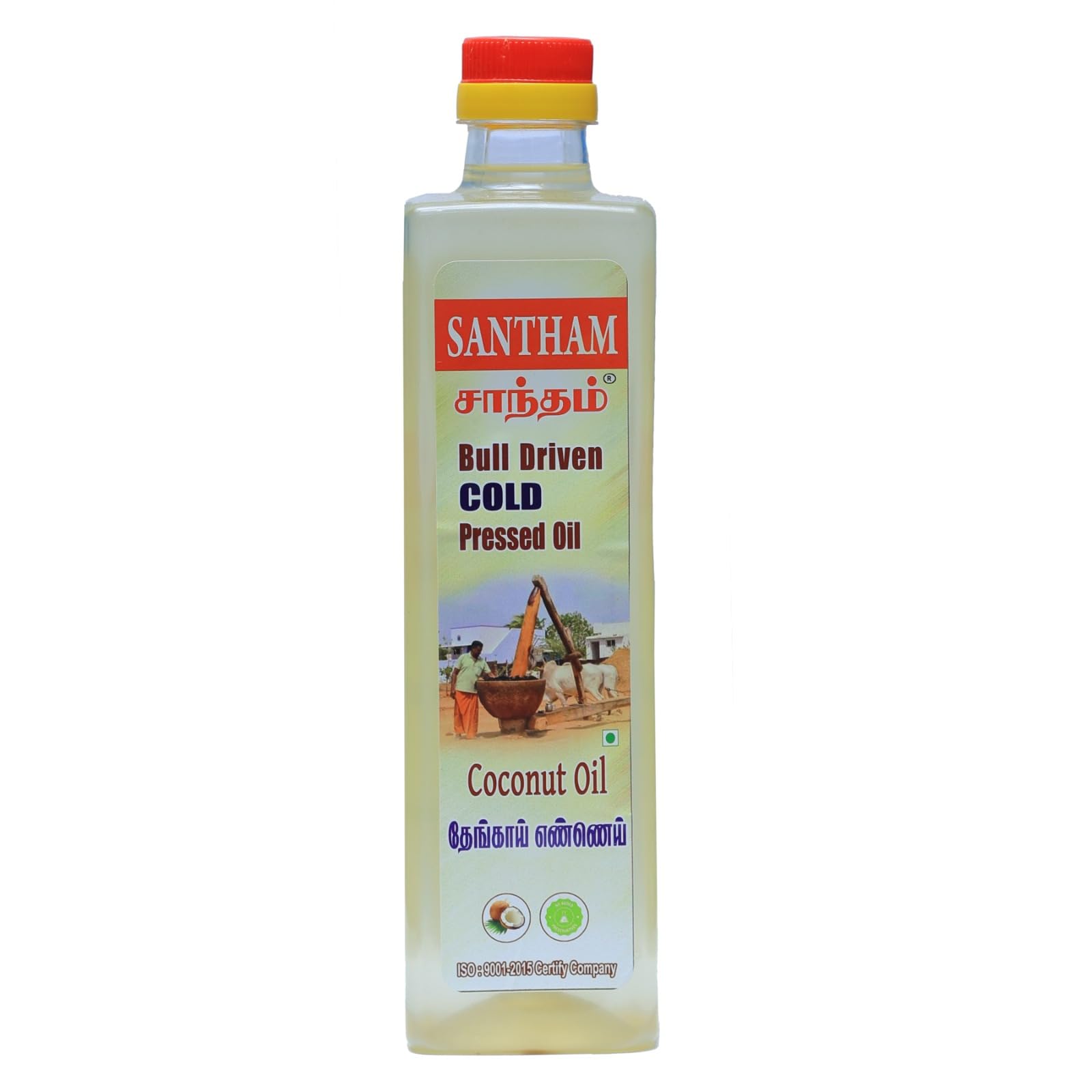 SANTHAM Bull Driven Coconut Oil | Cold Pressed Edible Oil for Daily cooking, Hair & Skin |Traditional method (Pack of 2, 1 L/1000 ml Each) (B0D6WH8LSL) Amazon Price History, Amazon Price Tracker