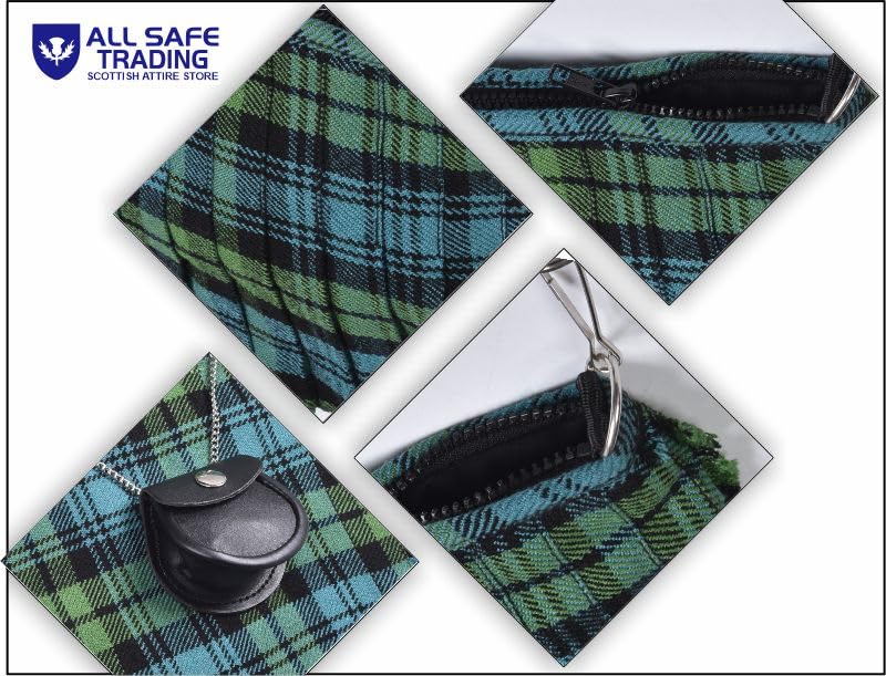 Traditional Scottish Women Tartan Bag Pleated Crossbody Purse - Adjustable Straps, Zip Closure 18 Color4