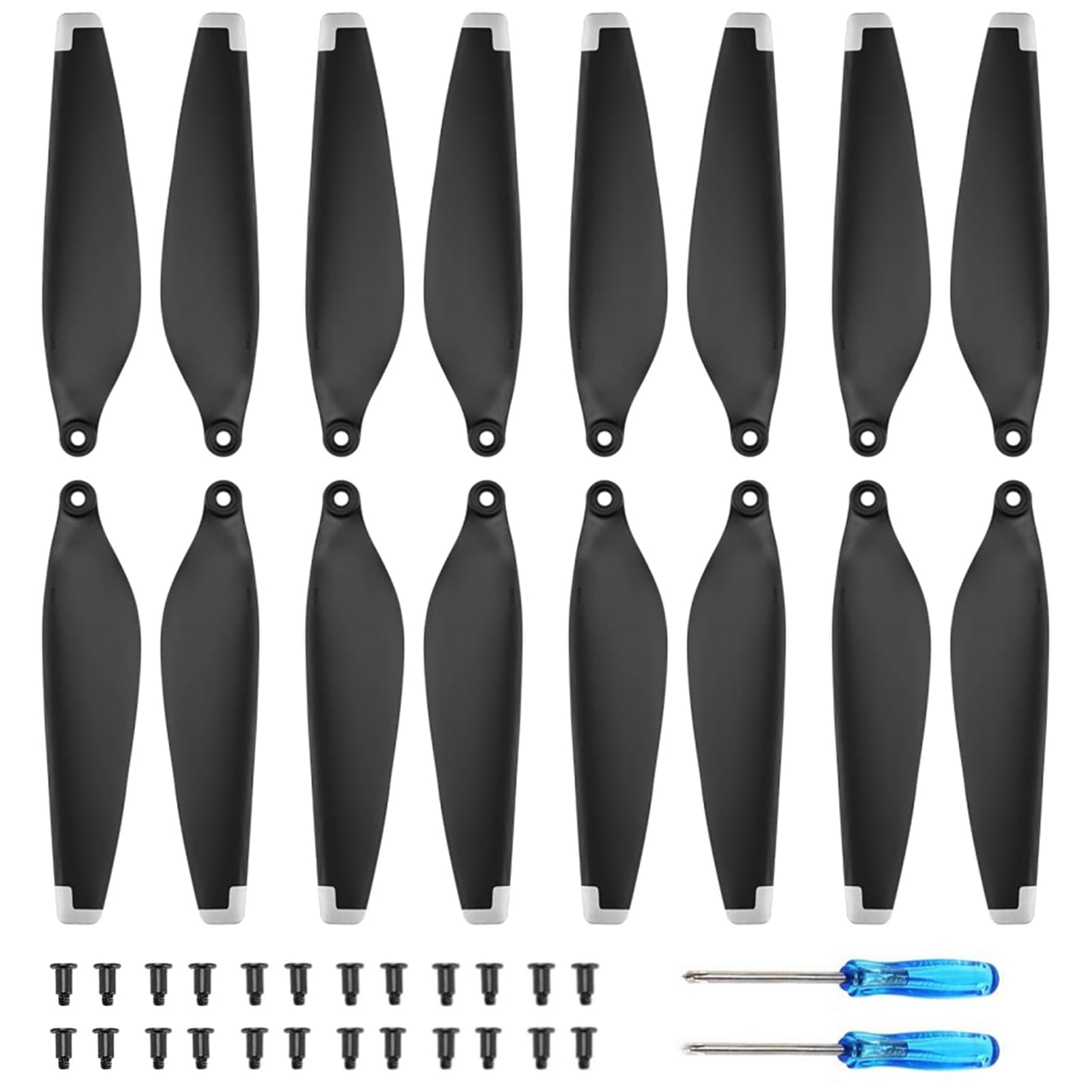 Bocguy 16 Pcs Drone Mavic Mini Hélices, modelo 4726 Hélices para Mavic Mini Accesorios Reemplazo de Drones con 24 Tornillos & 2 Destornillador, Bajo Ruido & Estable (Plata) — view 35