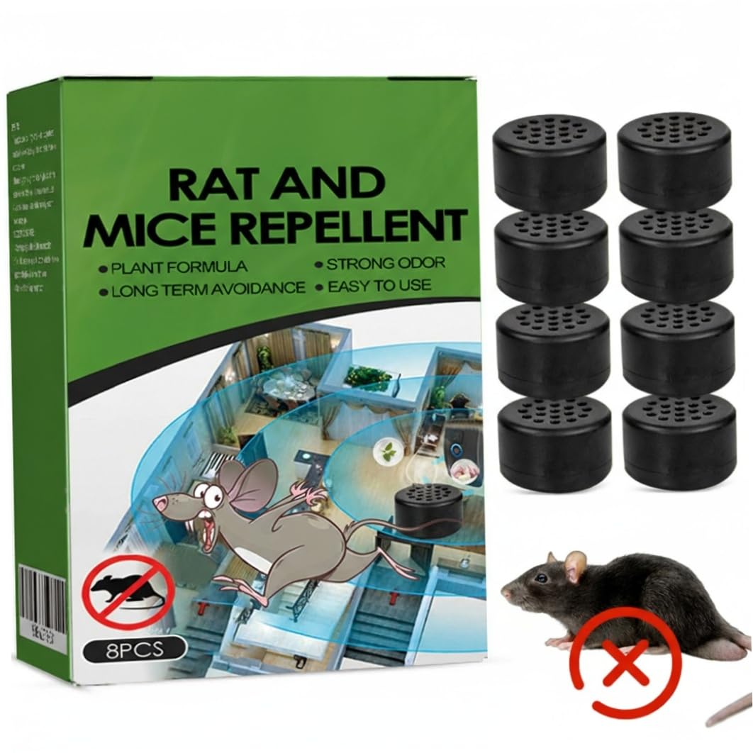 Rodent Mice Repellent, 8Pcs Mouse Repellent Pellets, Peppermint Oil Mice for Pest, Rodent Deterrent for Home — view 7