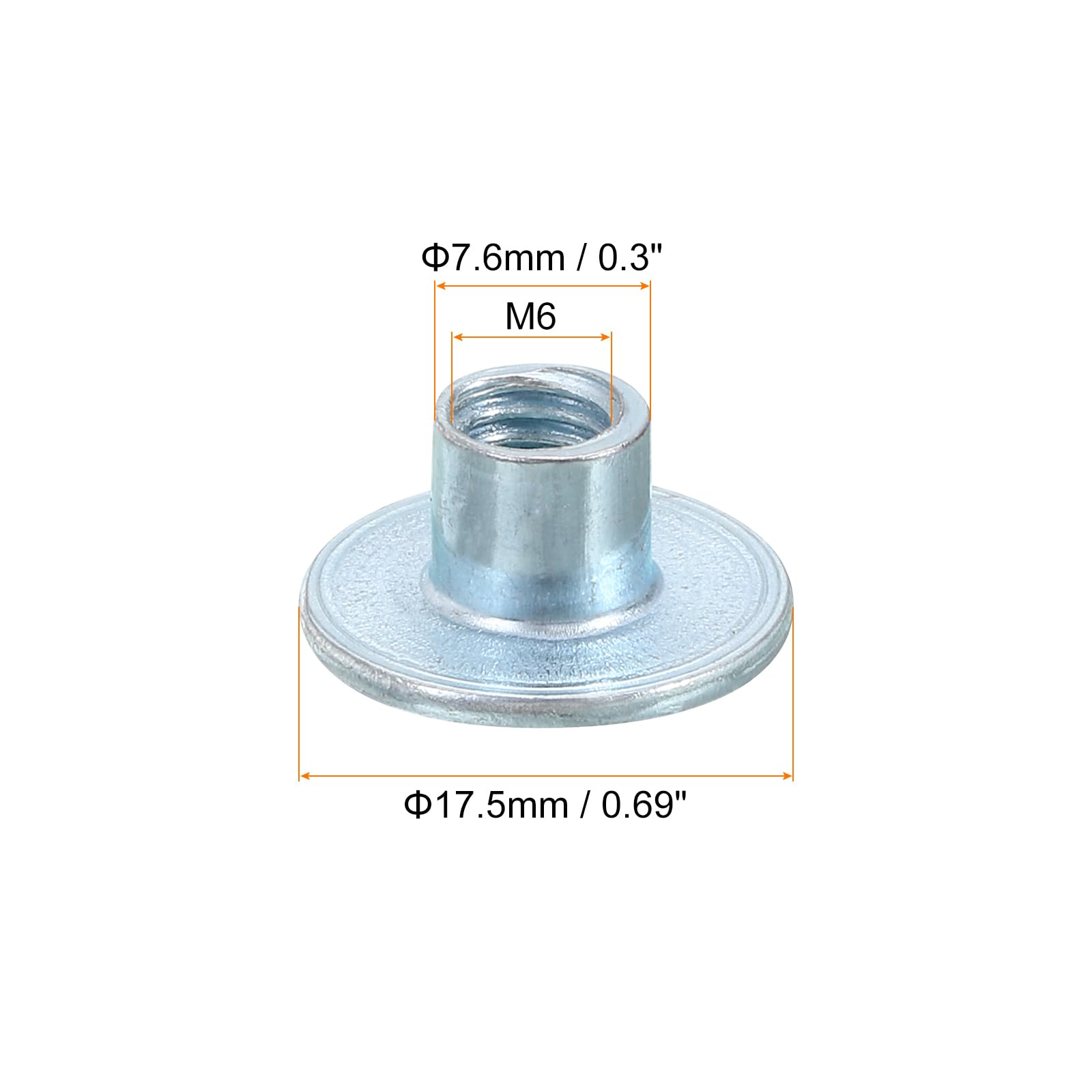 10 Dadi Quadrati M6 In Acciaio Carbonio Zincato – Filettatura Grossa 13x4 Mm, Per Fai-da-te E Ingegneria Professionale