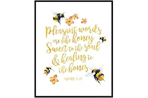 Honey Bee Wall Decor: Faith-Infused Artistic Inspiration