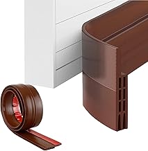 Dukaan 39 Inch Silicon Door Bottom Sealing Strip Self Adhesive Door Gap Filler Rubber, Sealing Strip Guard,Protector from Cockroach, Insect, Bugs, Air & Dust (1, Brown)