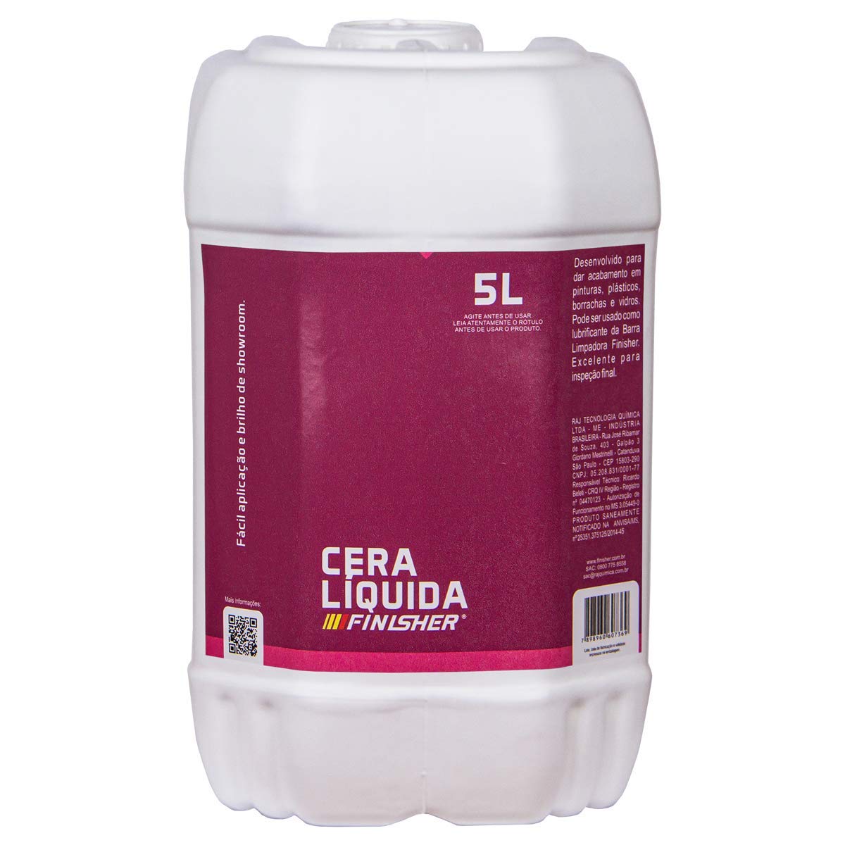 Cera Líquida - FINISHER - Galão de 5 litros, Grande