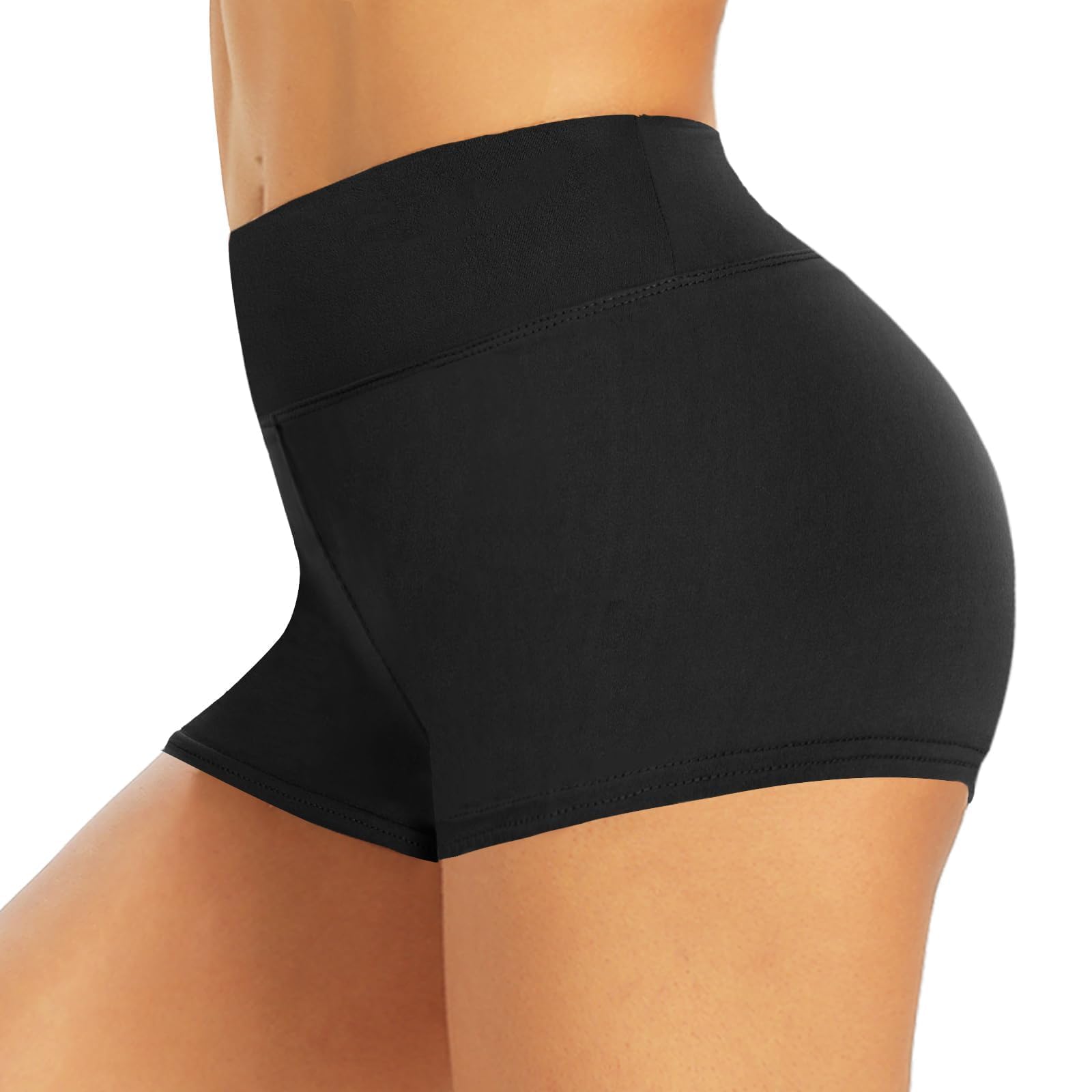 (SZ L)TNNZEET Biker Shorts Women - 8"/5"/3" High Waisted Tummy Control Workout Gym Spandex Booty Yoga Volleyball Shorts