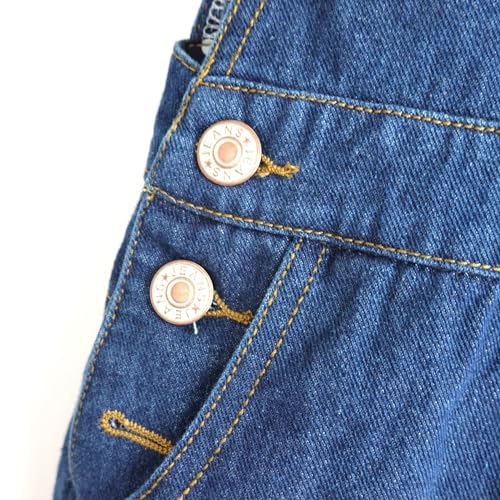 Kids Girls Adjustable Straps Stretch Denim Overall Dress4