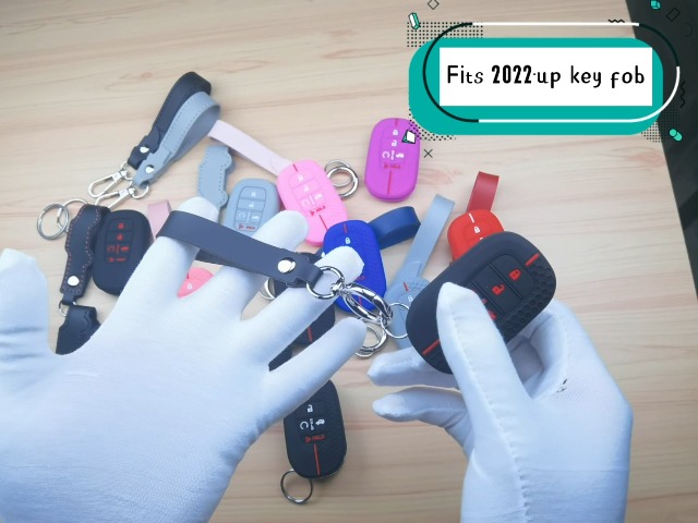 Cover Telecomando Auto Silicone Nero Per Honda Civic Accord CR-V HR-V Pilot (2 Pezzi)