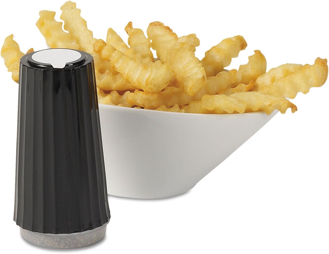 Diamond Crystal Disposable Pepper Shakers, 1.5 oz, Black, 48/Case