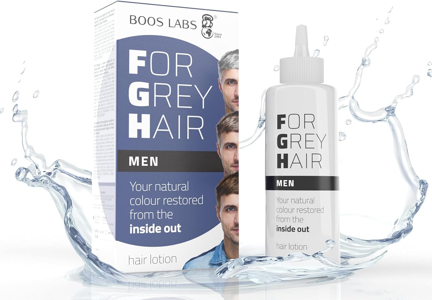 BOOS LABS For Gray Hair for Males Towards Gray Hair, Wholesome Different to Hair Dye, Hair Root Contact Up, Enzymatic Hair Product
