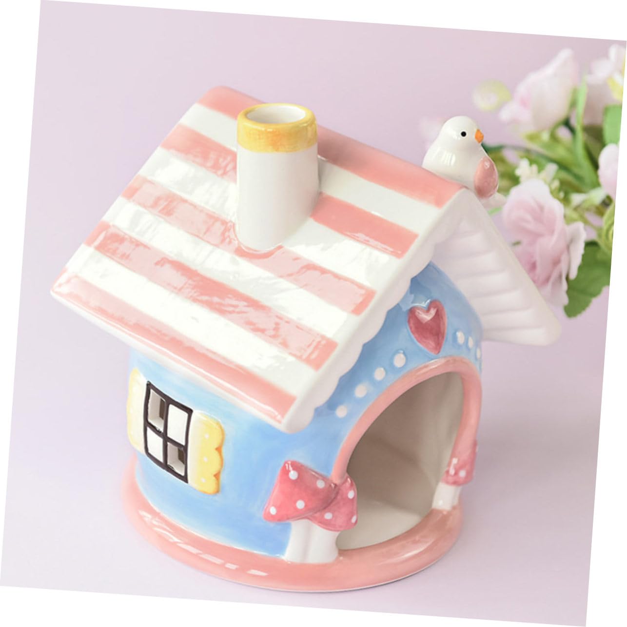 Keramik Hamsterhaus in Rosa, Kleines Haustierbett für Hamster