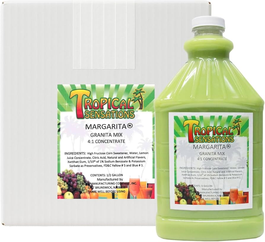 Amazon.com : Tropical Sensations Margarita Granita Slushie Mix – 6