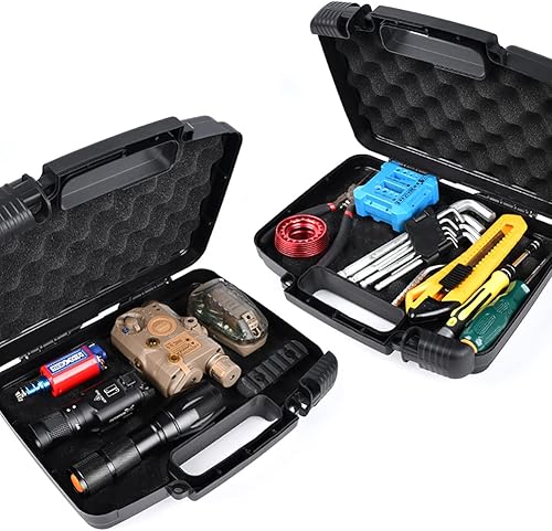 Miniatura 5 de Pequeña funda de transporte rígida con interior de espuma Pluck para iPhone, GoPro, cámara y más, 10.5 x 8.5 x 3 pulgadas, negro (10.5 x 8.5 x 3