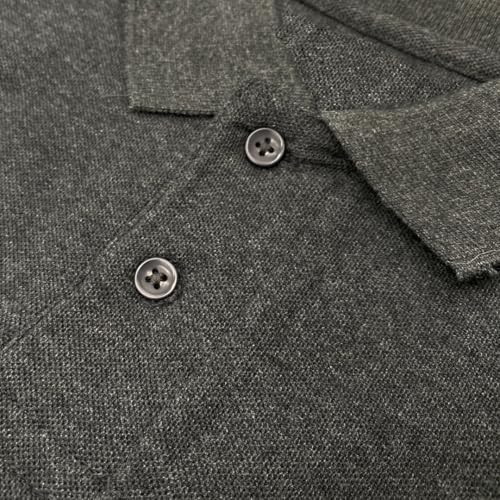 Camiseta Polo para Hombre de Manga Corta y Corte Ajustado de Algodón COUVER miniatura 5