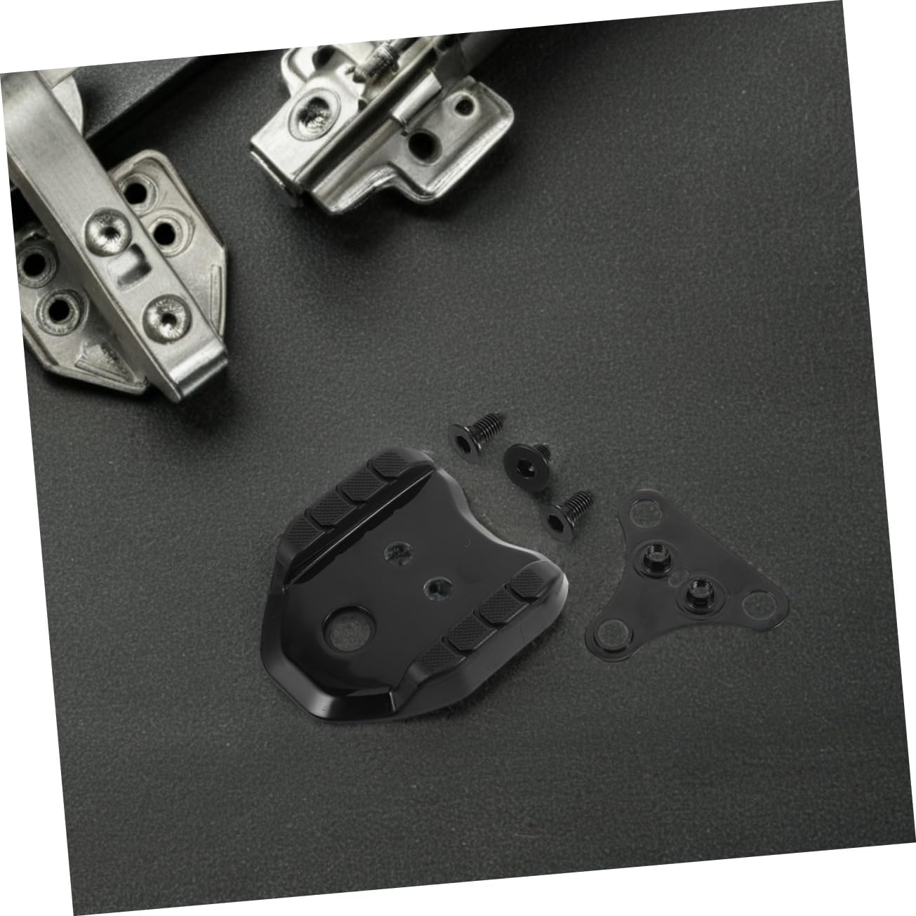 1Set Durable Bicycle Lock Pedal Adapter Cleats Converter for Road Cycling Shoes Easy Installation Sturdy Design for Optimal Performance