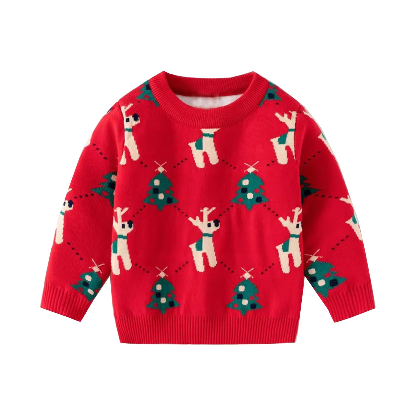 Ugly Christmas Sweater for Girls Funny Xmas Knit Pullover Shirts Kids Child Holiday Jumper Tops Outfit 2-14 Years