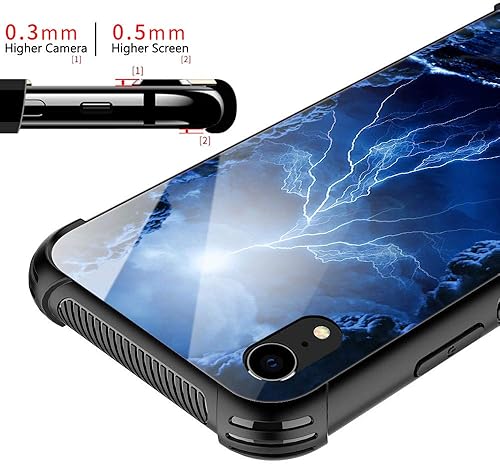 Miniatura 2 de Funda para iPhone Xs Max, de cristal templado 9H para iPhone Xs Max, diseño a prueba de golpes, antirrayones, para Apple iPhone Xs Max de 6.5