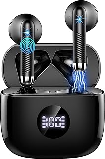 Wireless Earbuds, Bluetooth 5.4 Headphones HiFi Stereo with ENC Noise Cancelling Mics, 40H Playtime in Ear Earphones with ...