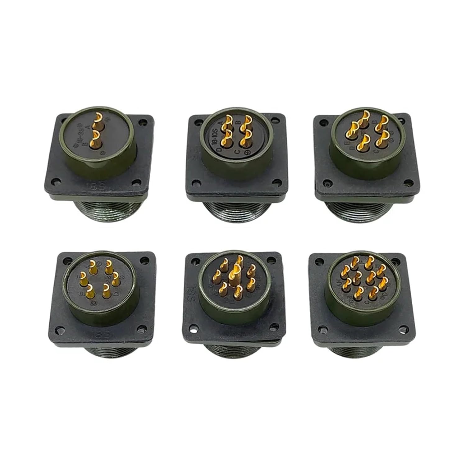 5015 MIL STD Circular Connector 18S-12 18S-8 18S-1 Military Specification MS3102 MS3106 MS3108 1Pcs(3106 18-12S)