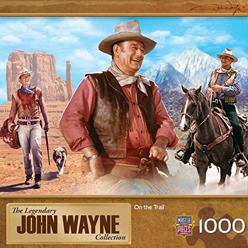 Masterpieces 1000 Piece John Wayne Jigsaw Puzzle For Adults, Family, Or Kids - On The Trail - 19.25"X26.75" #TOP7