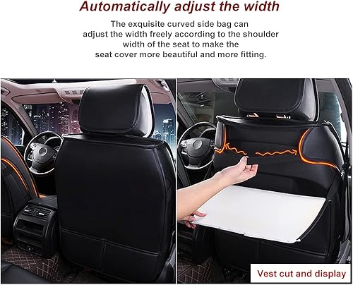 Miniatura 5 de Fundas de asiento delantero y trasero con reposacabezas cojines para Audi A5 Sportback Coupe 2010-2021 Funda de asiento de coche de lujo de piel