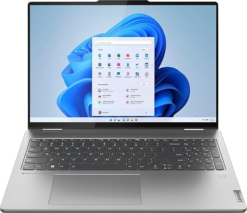 Lenovo Yoga 7 16" WUXGA 2 en 1 portátil con pantalla táctil, AMD Ryzen 5 7535U 2.9 GHz 6 núcleos, 8 GB de memoria 512 GB SSD, gráficos AMD Radeon