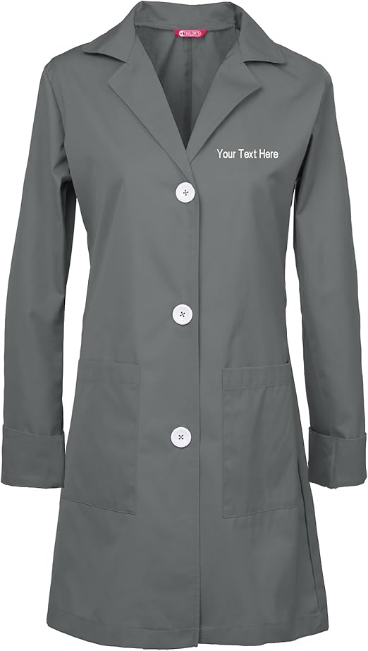 TAILOR'S Personalized Customizable Embroidered Women's Lab Coat