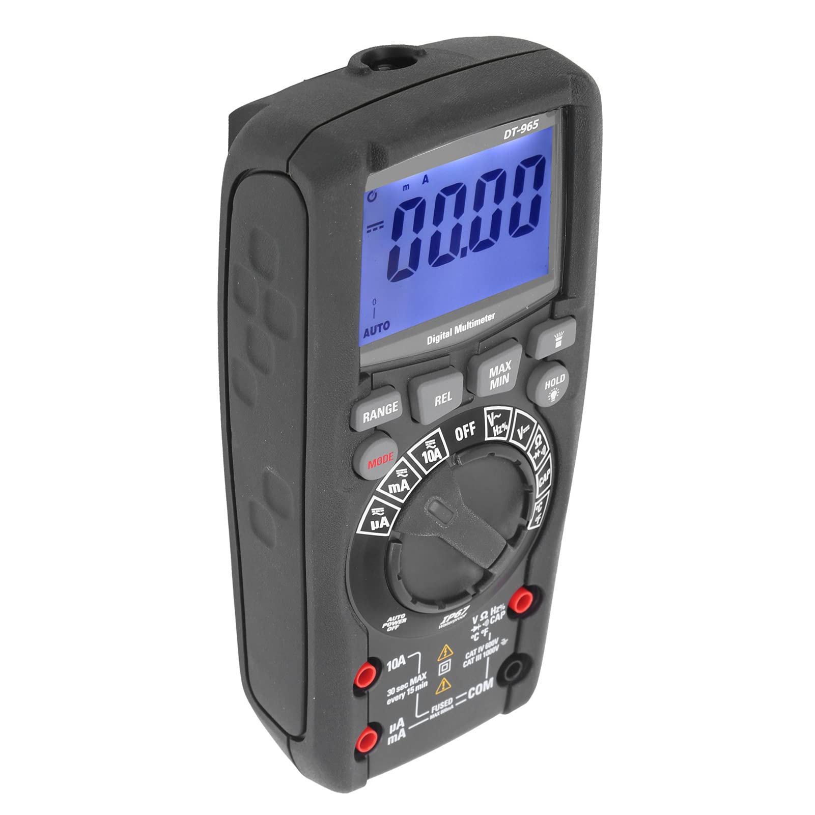 Multimetro Digitale Tester di Tensione AC/DC 6000 Conti per Manutenzione Elettrica e Fai da Te, Strumento per Elettricista Impermeabile IP67