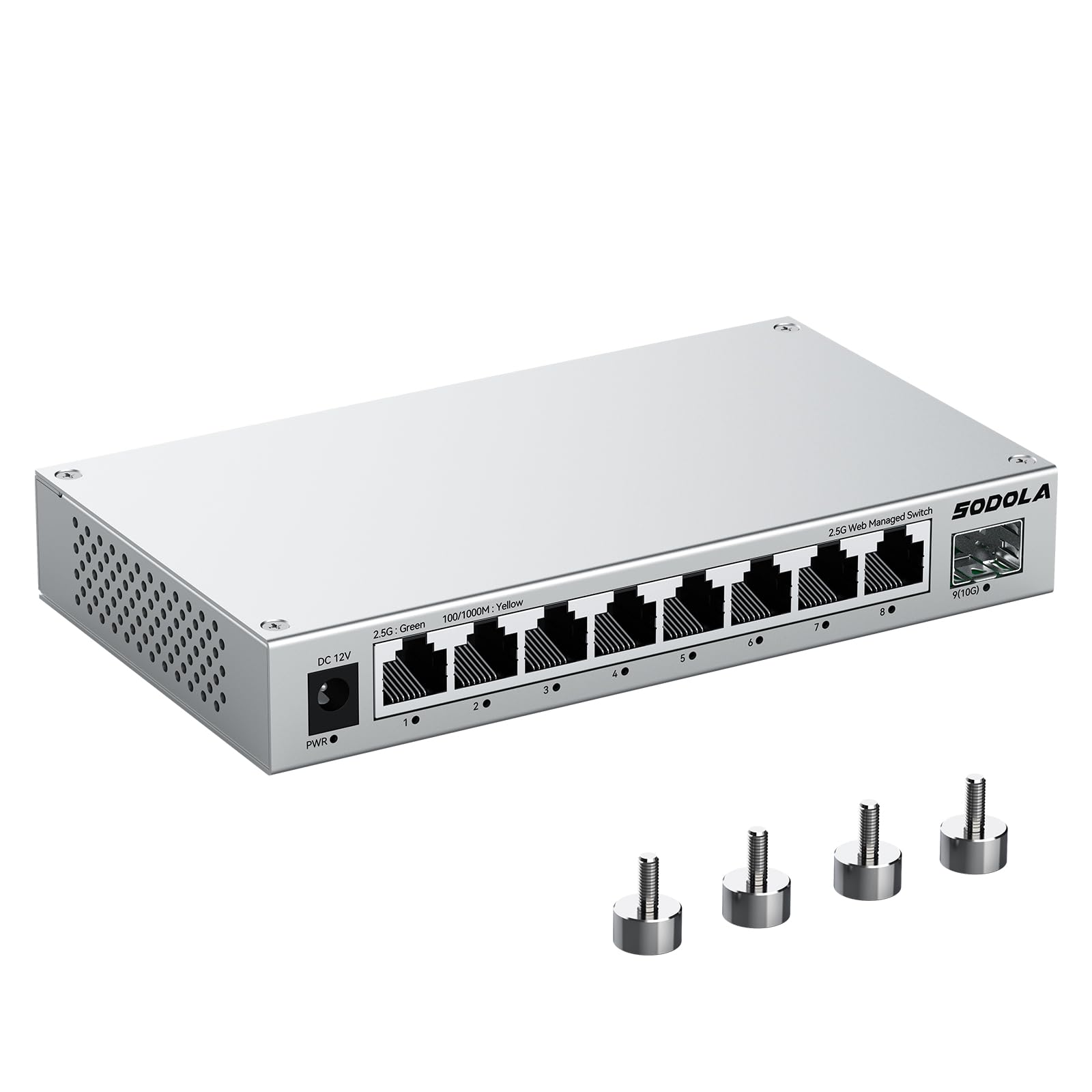 スマブラsp switch Amazon.com: SODOLA 8-Port 2.5Gb Web Managed Switch with 10G SFP+