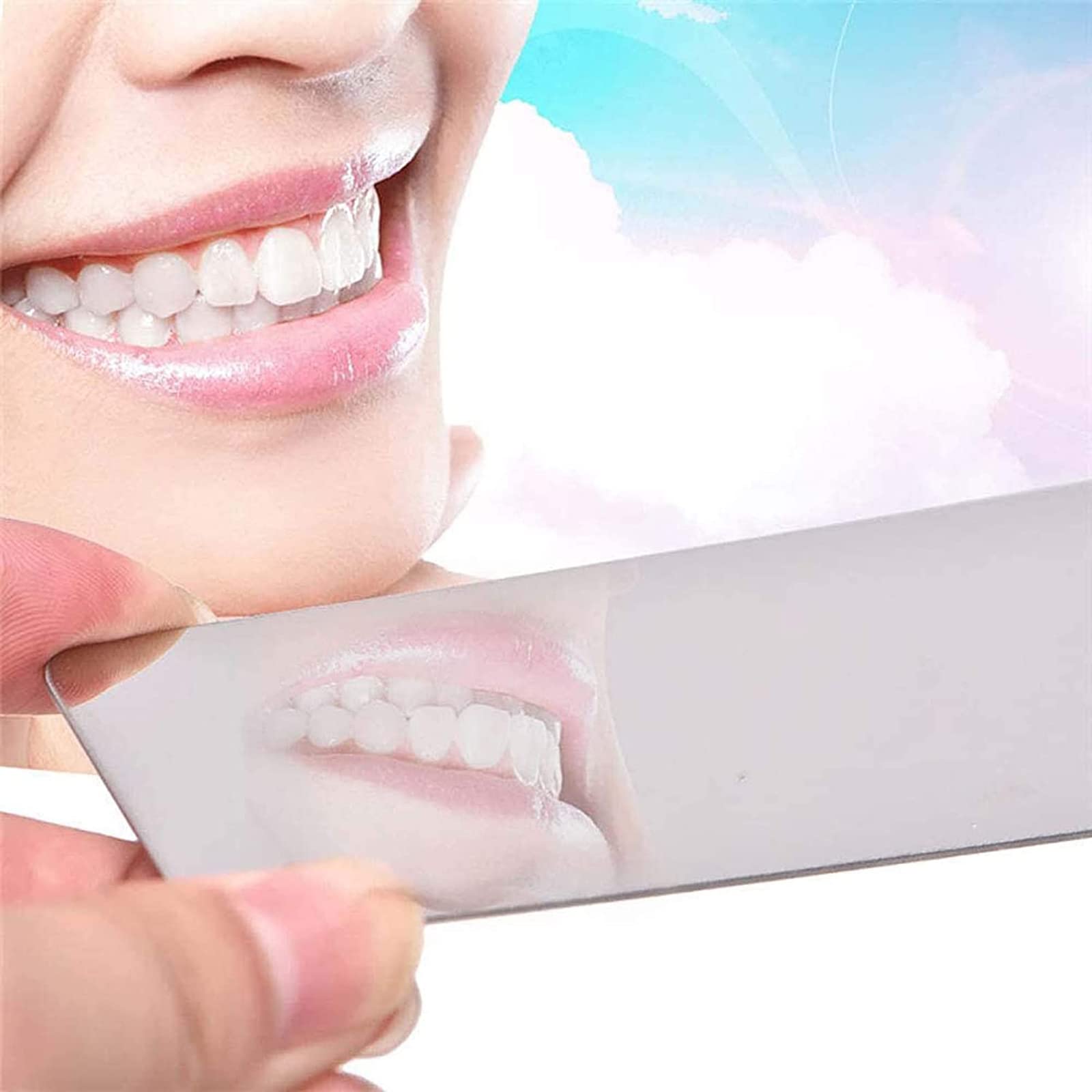 Espejos de Fotografía de Acero Inoxidable, Reflector Intraoral de Ortodoncia de Doble Cara