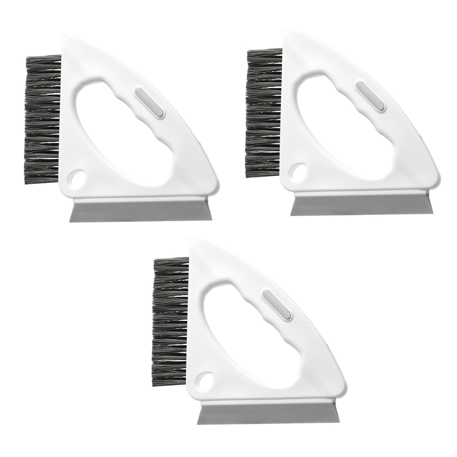 Crevices Cleaning Brush, Hard Bristled Gaps Scrub with Scraper Toilet Cleaning Tool for Grout, Window Tracks Multifunctional Hard Bristled Scrub